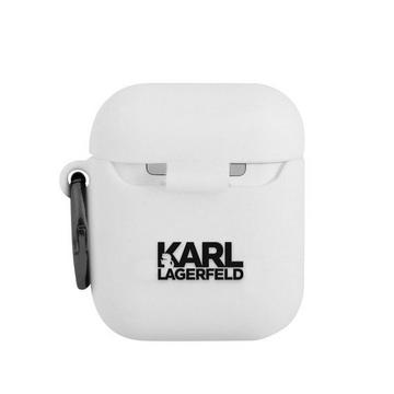 Cover Karl Lagerfeld 3D AirPods bianca