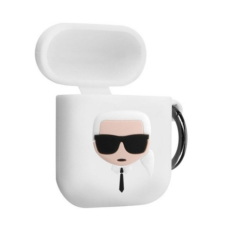 KARL LAGERFELD  Coque Karl Lagerfeld Airpods Blanc 