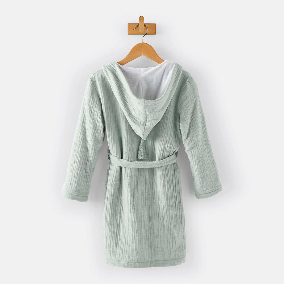 La Redoute Intérieurs  Kapuzen-Bademantel Kumla aus Baumwoll-Musselin 