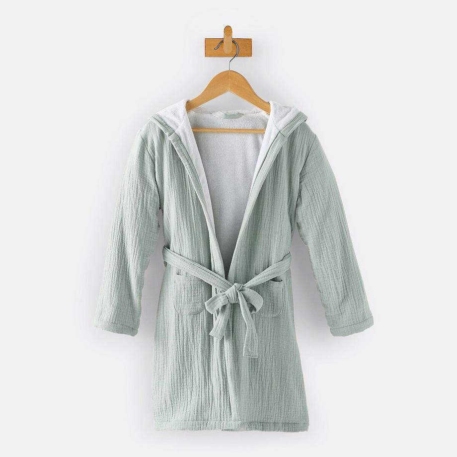 La Redoute Intérieurs  Kapuzen-Bademantel Kumla aus Baumwoll-Musselin 