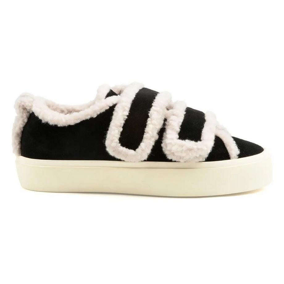 INUIKII Shearling Low Velcro Sneakers  