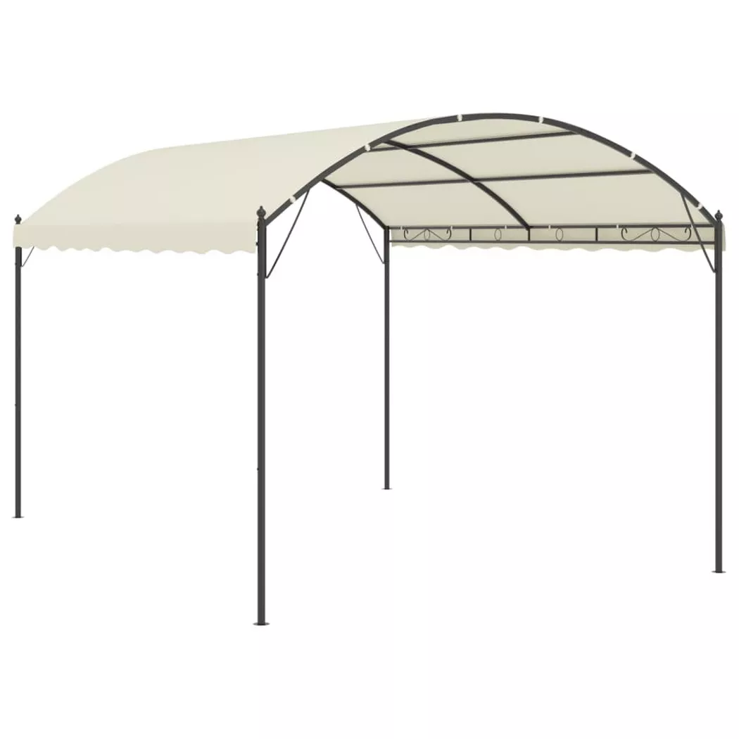 VidaXL - gazebo Tessuto, One Size, Light Beige
