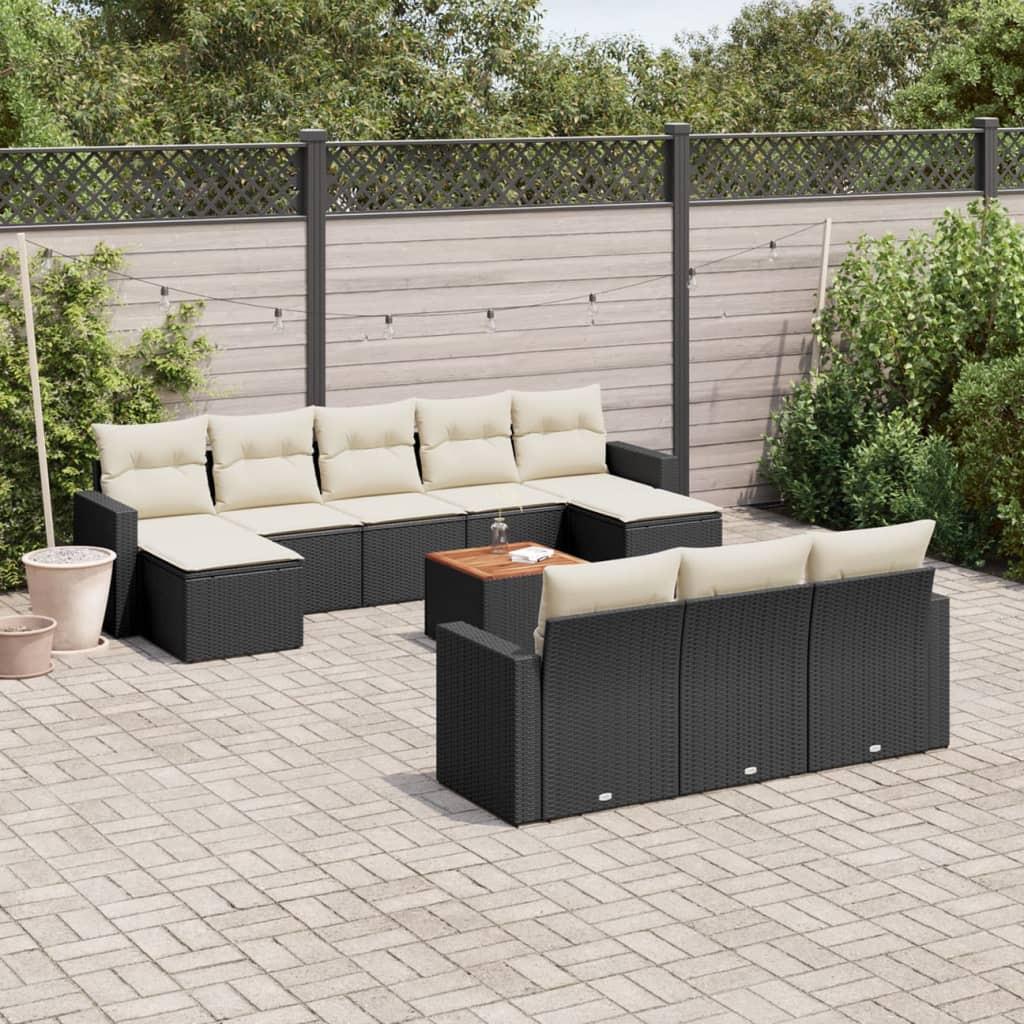 VidaXL set divano da giardino Polirattan  