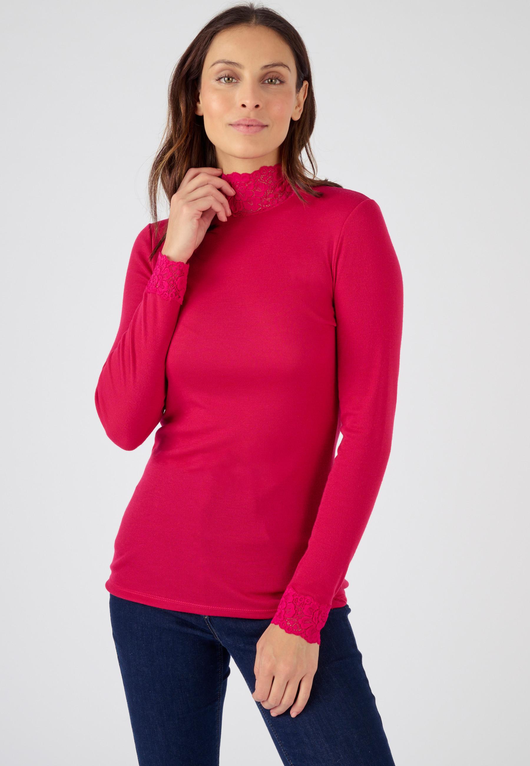 Image of Langärmeliges Shirt Aus Thermolactyl-feinripp. Damen Rot 54/56
