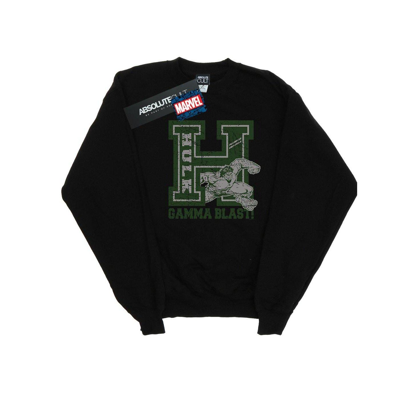 Image of Hulk Gamma Blast Sweatshirt Unisex Schwarz 140/146