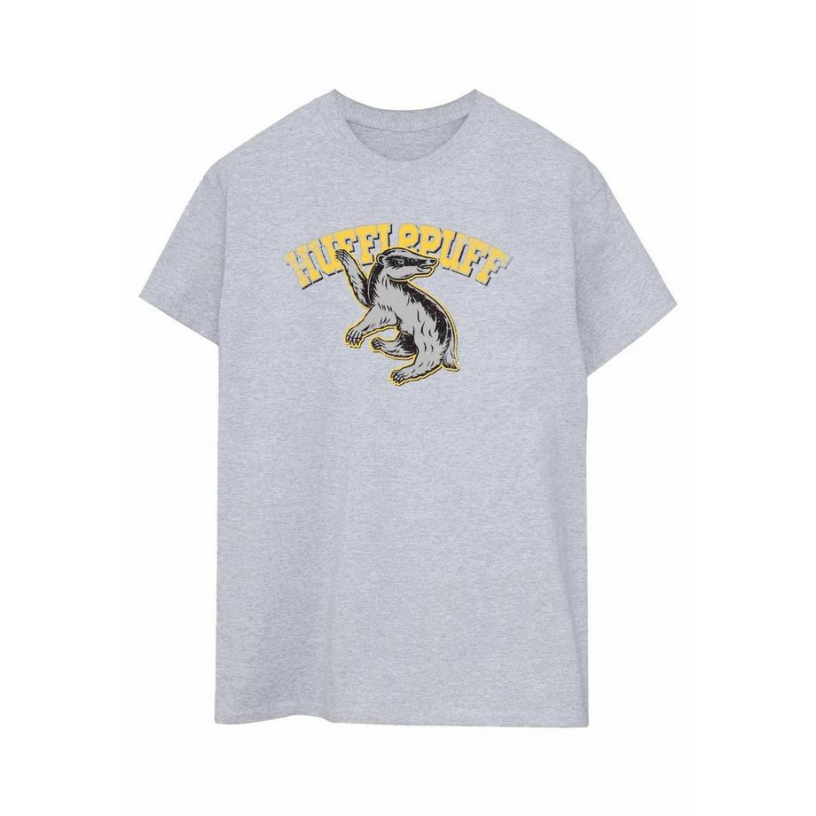 Harry Potter Hufflepuff Emblème T-Shirt Manches Courtes  