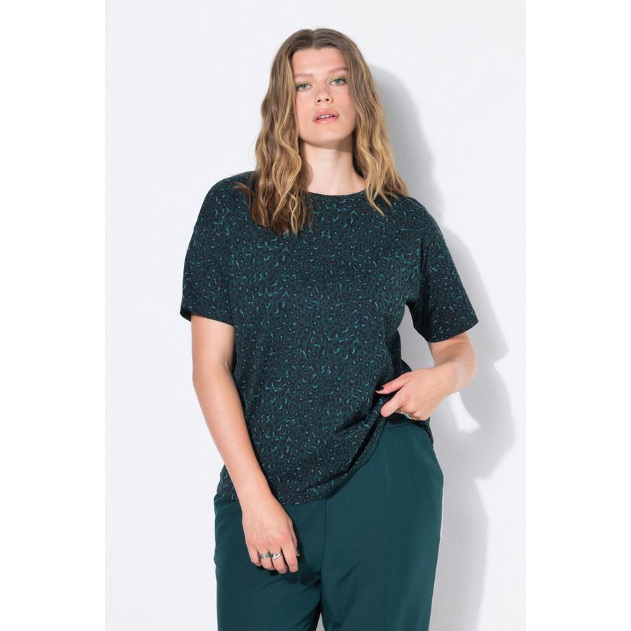 Studio Untold T-shirt Oversize Fantasia Leopardata Colorata  
