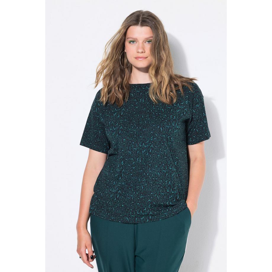 Studio Untold T-shirt Oversize Fantasia Leopardata Colorata  