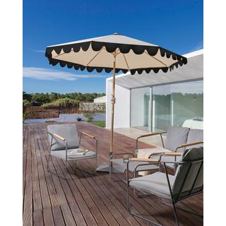 Beliani Ombrellone da esterno en Tessuto Retrò ISOLOTTO  