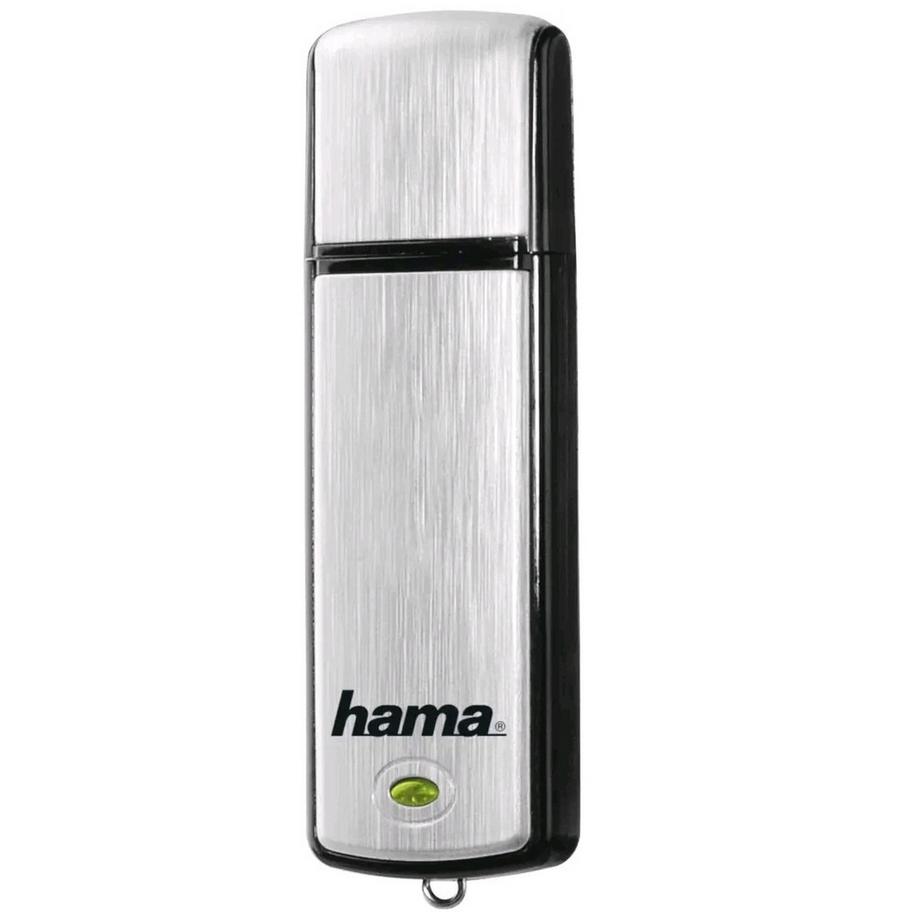 hama  USB-Stick "Fancy", USB 2.0, 128 GB, 10MB/s, Schwarz/Silber 