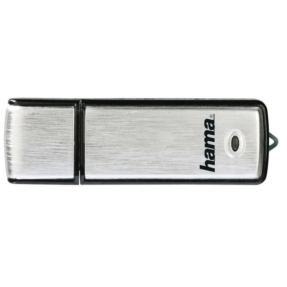 hama  USB-Stick "Fancy", USB 2.0, 128 GB, 10MB/s, Schwarz/Silber 