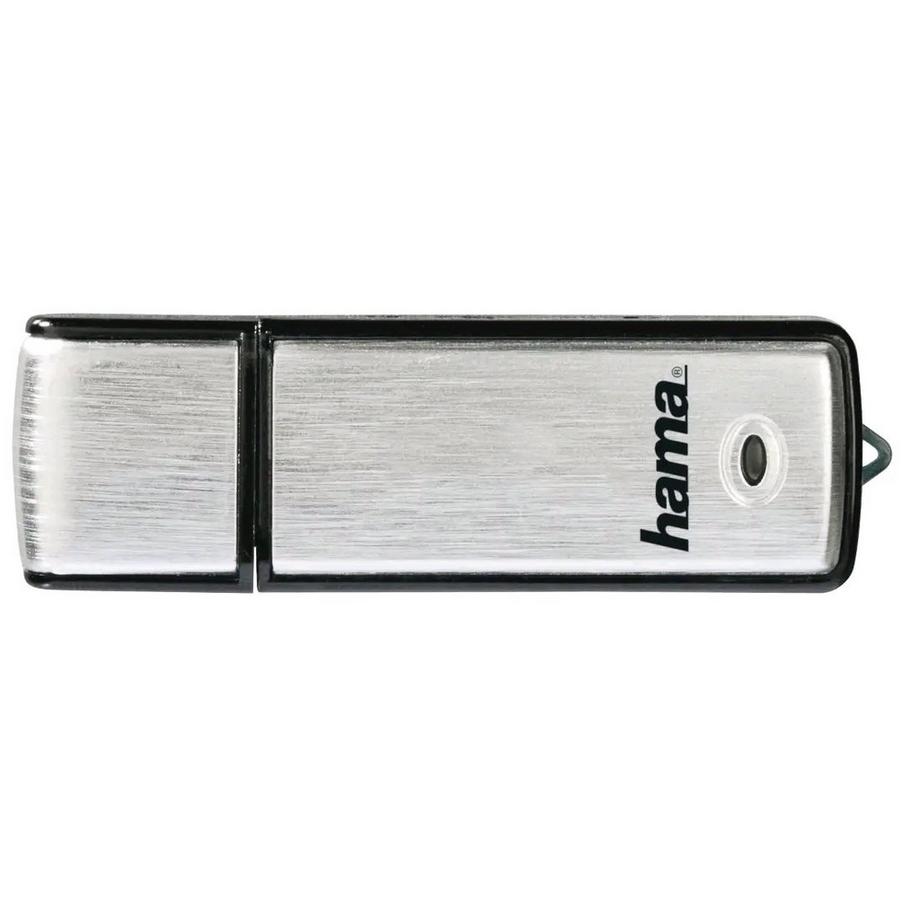 hama  USB-Stick "Fancy", USB 2.0, 128 GB, 10MB/s, Schwarz/Silber 