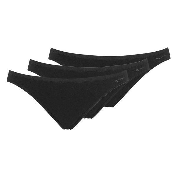 Image of 3er-pack Superfine Organic - Mini-slip Damen Schwarz S