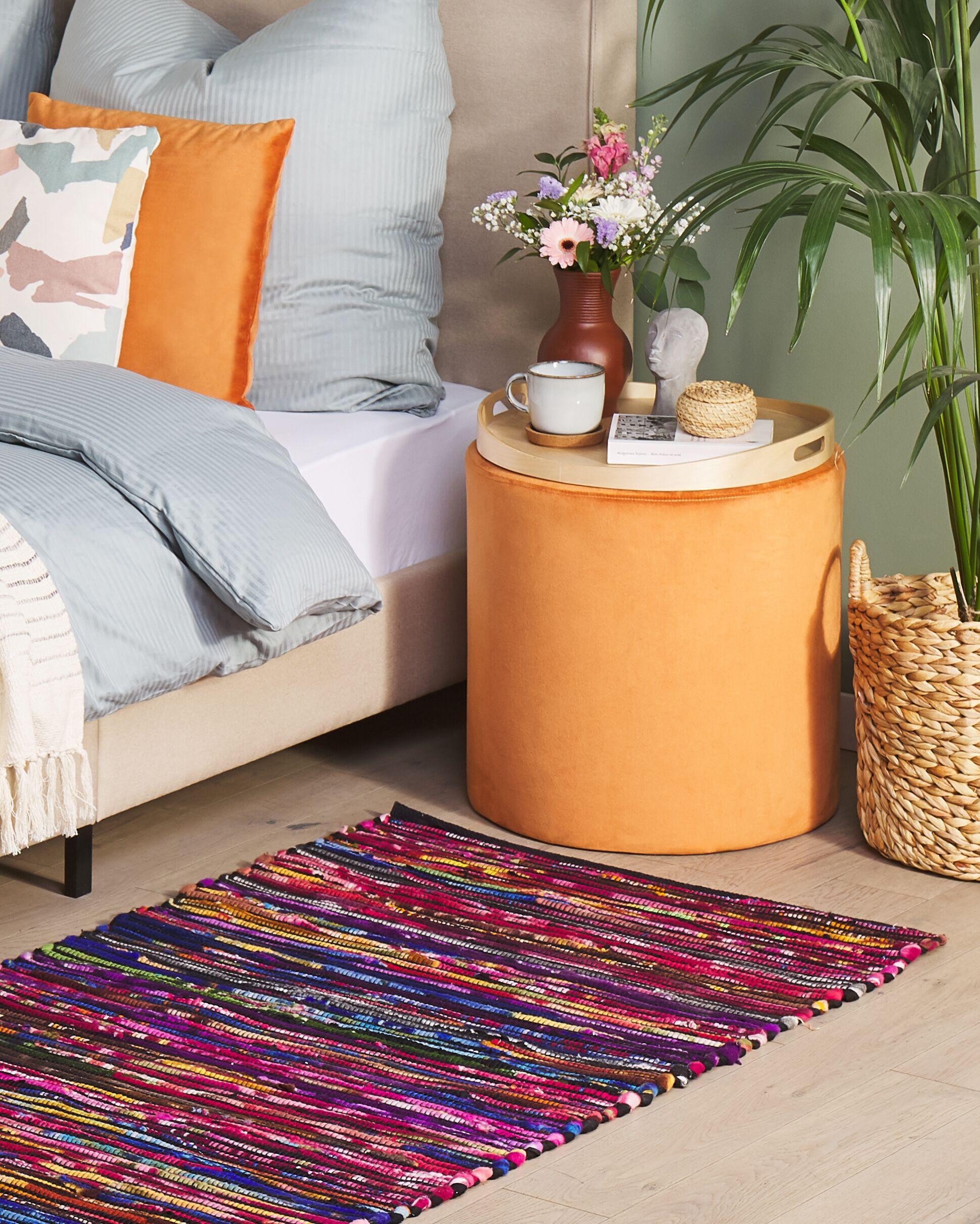 Beliani Tapis en Polyester Boho BARTIN  