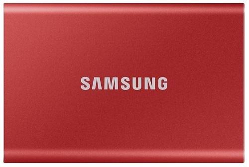 Image of SAMSUNG SAMSUNG MEMORY SSD Portable T7 500GB MU-PC500R/WW USB 3.1 Gen. 2 Metallic Red - 500 GB