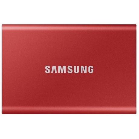 SAMSUNG  SAMSUNG MEMORY SSD Portable T7 500GB MU-PC500R/WW USB 3.1 Gen. 2 Metallic Red 
