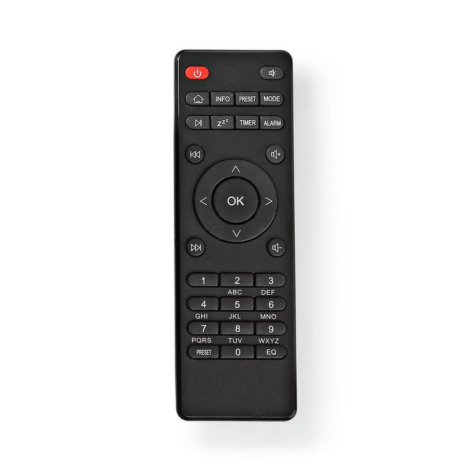 Télécommande de remplacement | Convient pour : RDIN3000BK / RDIN4000BK / RDIN5000BK / RDIN5005BK | Fixe | 1 unité | Transparent | Infrarouge | Noir