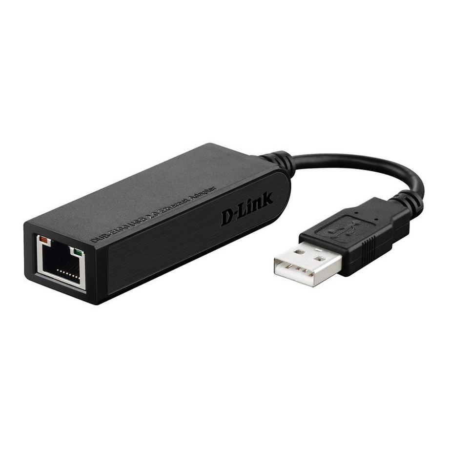 D-Link  Adattatore di rete D-Link USB 2.0 a 10/100Mbps - Nero 