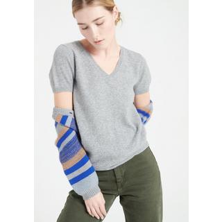 Studio Cashmere8 LILLY 14 Pullover V-Ausschnitt Kurzarm  