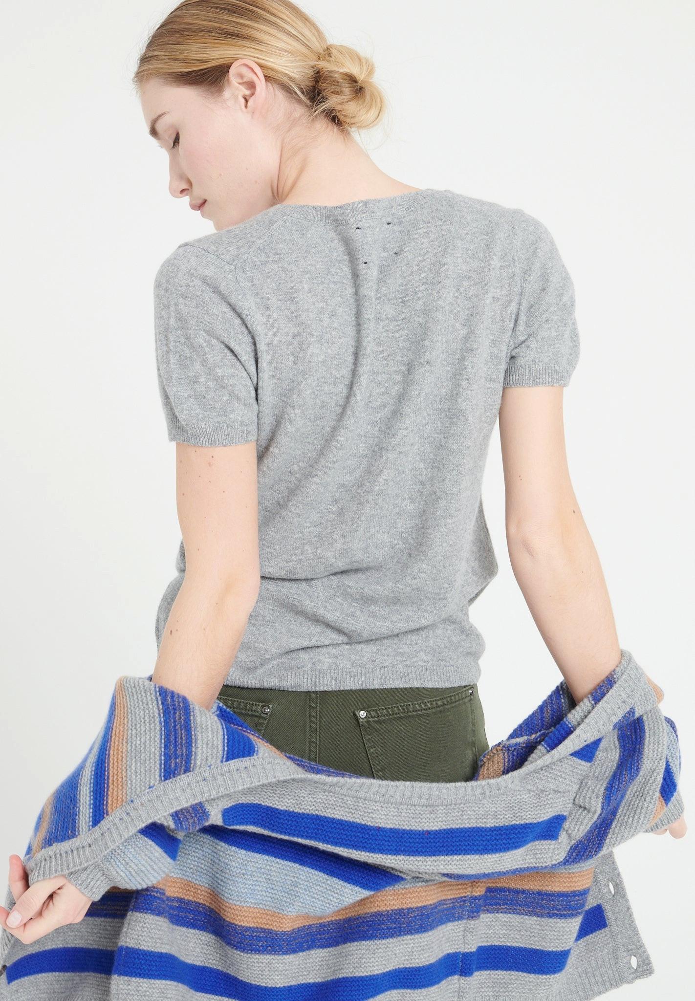 Studio Cashmere8 LILLY 14 Maglia Scollo a V Maniche Corte  