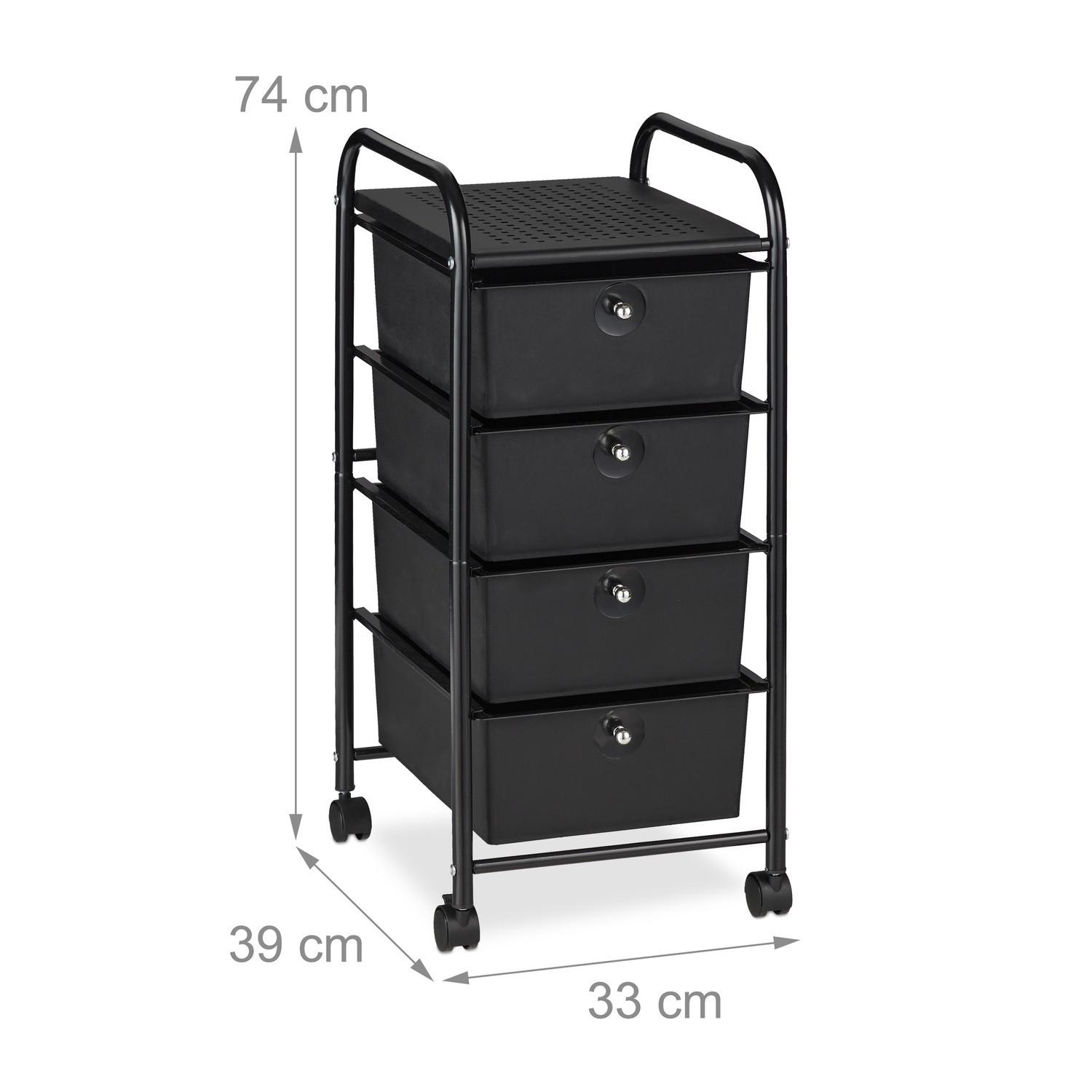 B2X Badezimmerwagen mit 4 Schubladen  
