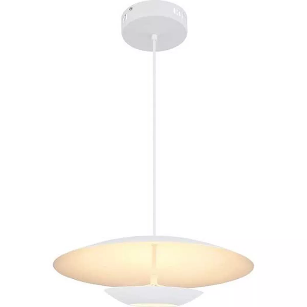mutoni – Hängeleuchte Manu Metall weiss 1xLED, One Size, Weiss