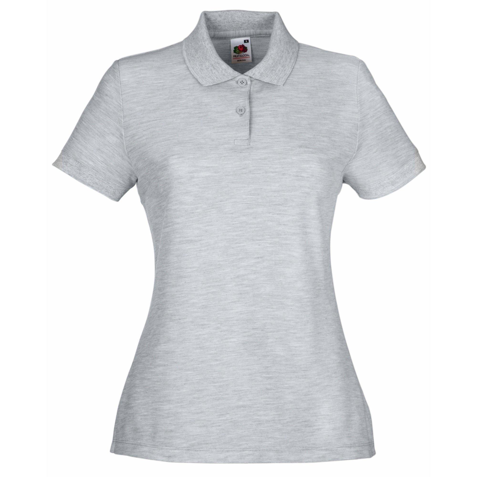 Image of 6535 Poloshirt, Kurzarm Damen Grau L