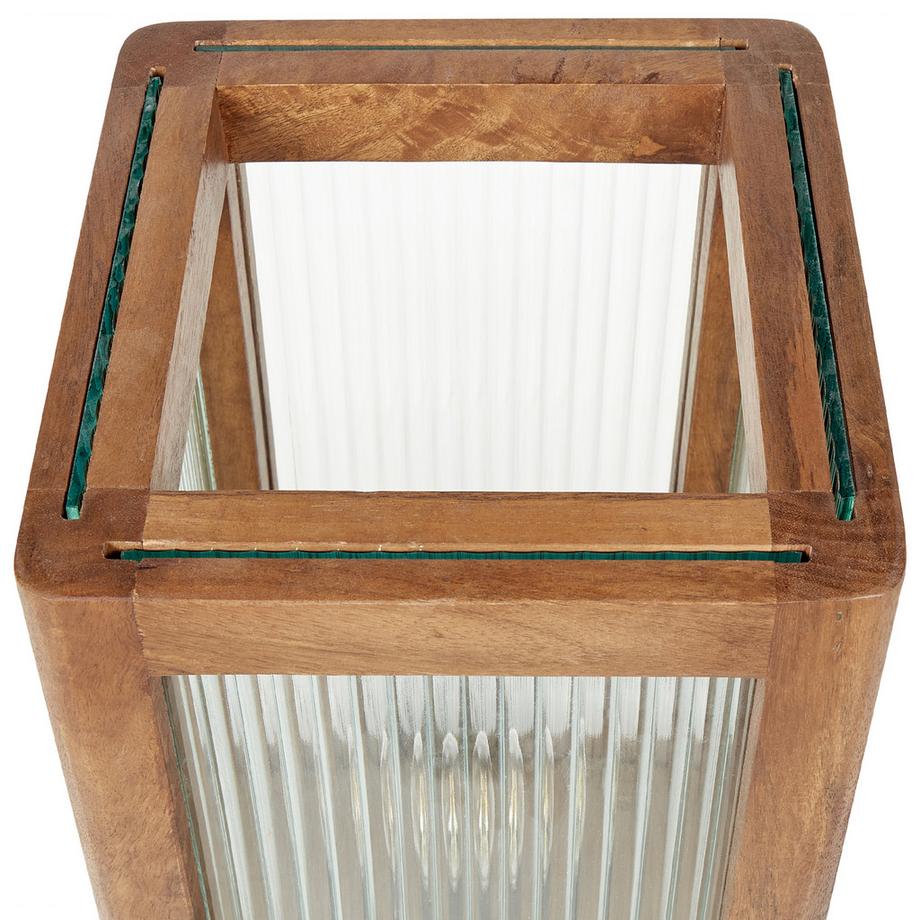 Beliani Lampe à poser en Manguier  KOLIDAM  