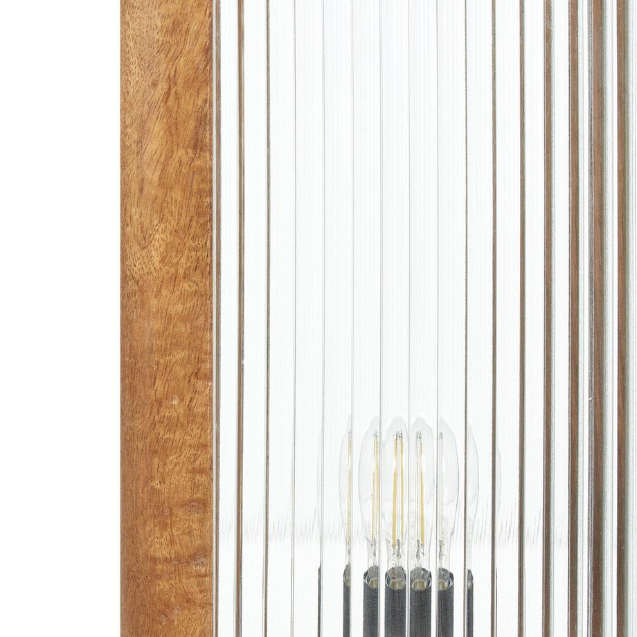 Beliani Lampe à poser en Manguier  KOLIDAM  