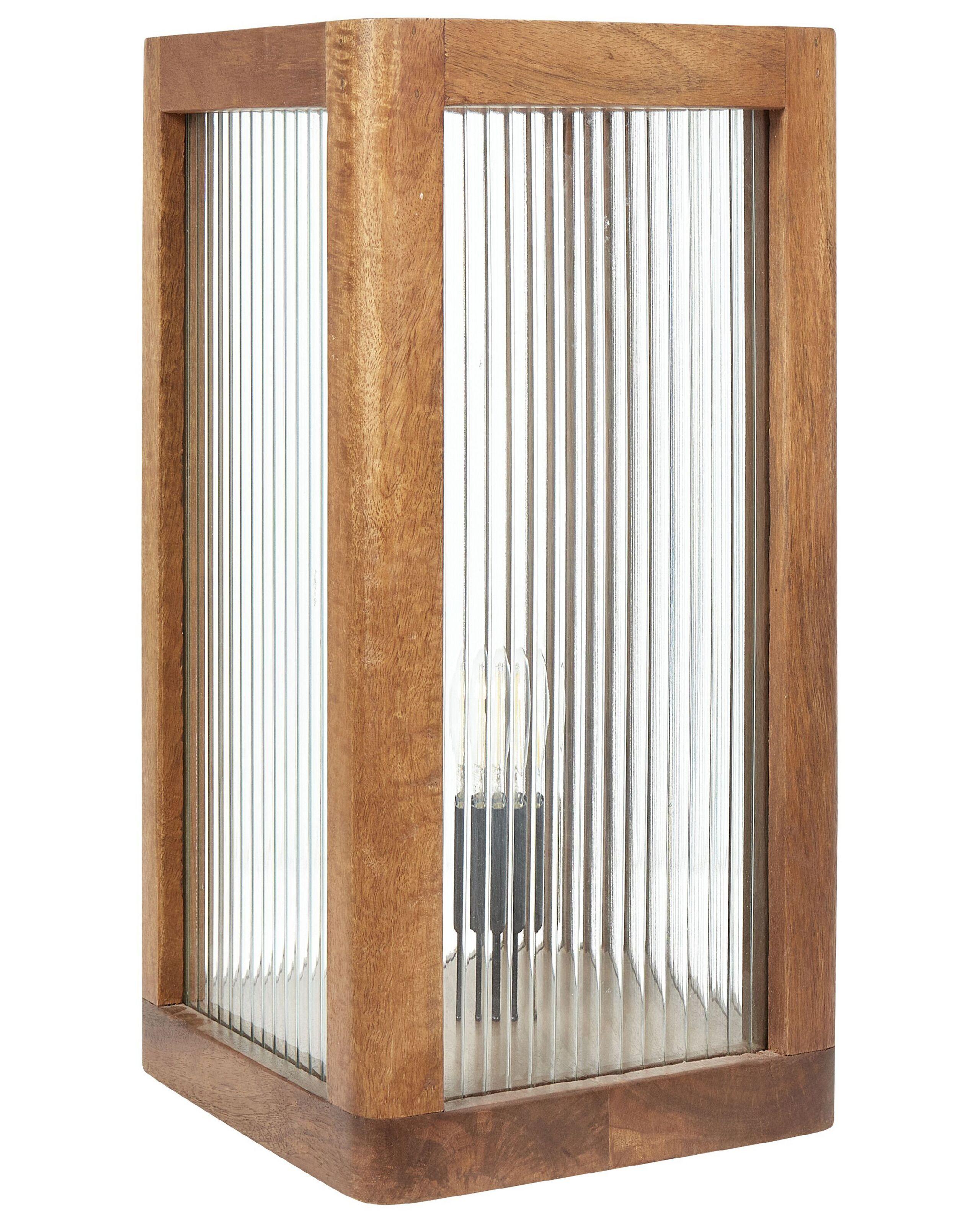 Image of Tischleuchte aus Mango Holz Industriell KOLIDAM Tischleuchte aus Mango Holz Industriell KOLIDAM