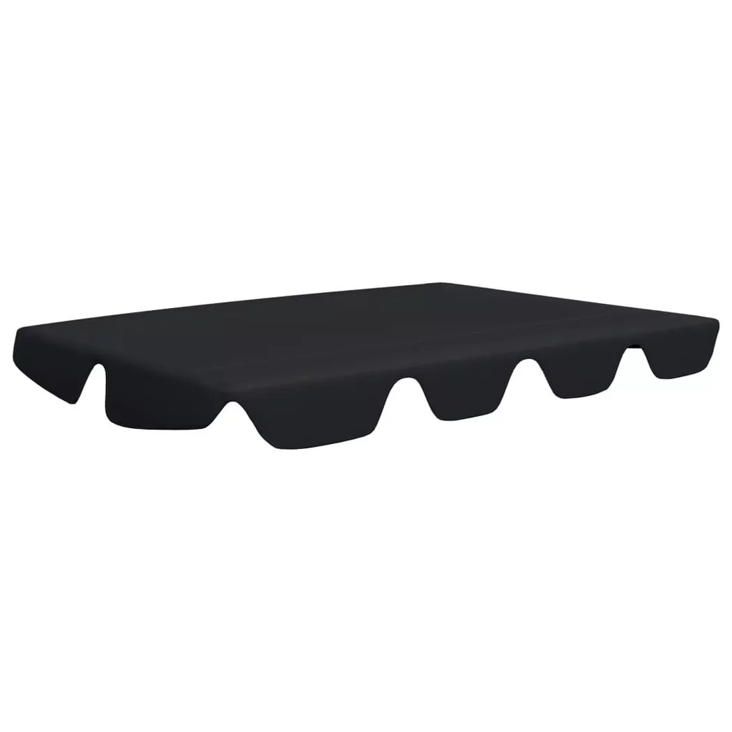 VidaXL - Dach gartenschaukel gewebe, One Size, Schwarz
