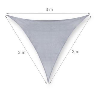 B2X Voile d'ombrage en polyéthylène carré gris clair  