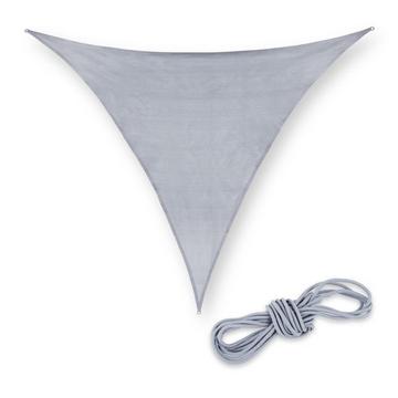 Voile d'ombrage en polyéthylène carré gris clair