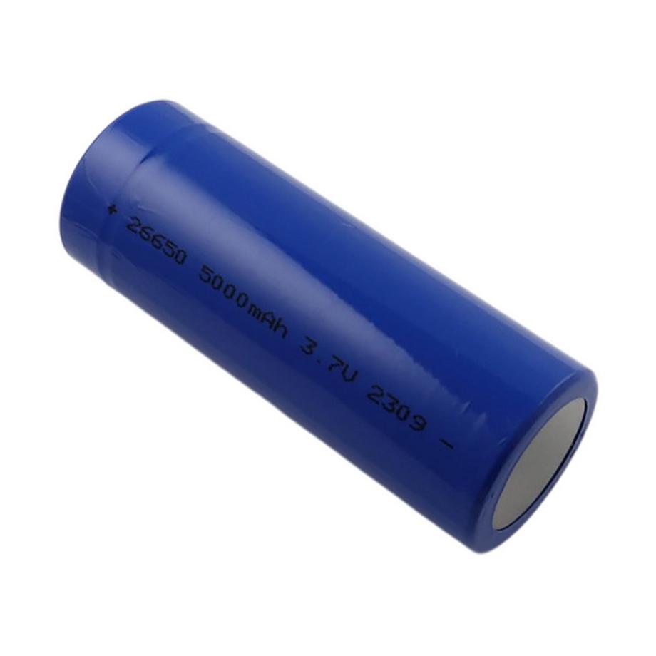 Batteria 3.7V 5000mAh Li-ion 18.5Wh Compatibile 26650 con Porta USB-C Ricaricabile
