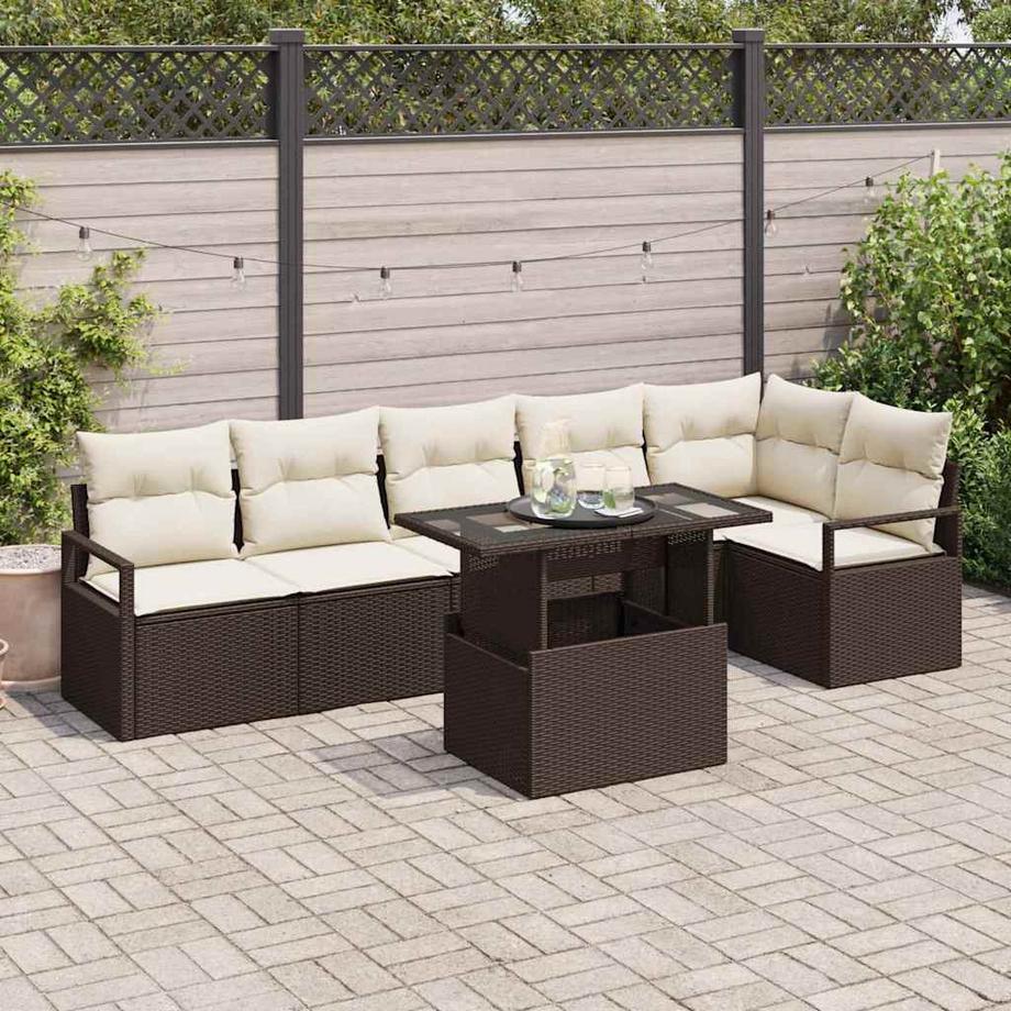 VidaXL Set di Mobili da Giardino Polyrattan  