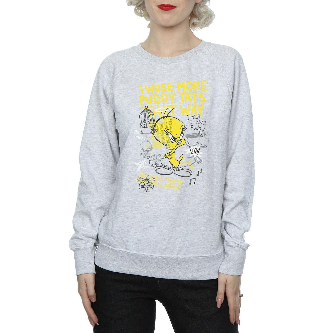 LOONEY TUNES  Tweety Pie More Puddy Tats Sweatshirt 