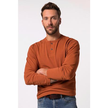 JP1880  Henley, Langarm, Vintage Look 