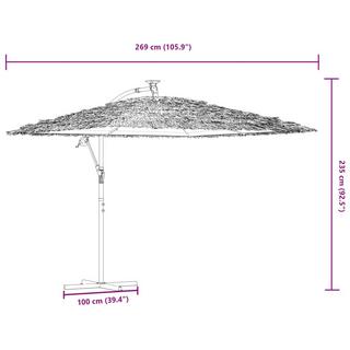 VidaXL Parasol de jardin  