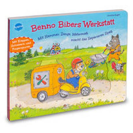 Benno Bibers Werkstatt. Mit Hammer, Zange, Metermaß macht das Reparieren Spaß Kugler, Christine; Kugler, Christine (Illustrationen) Copertina rigida 