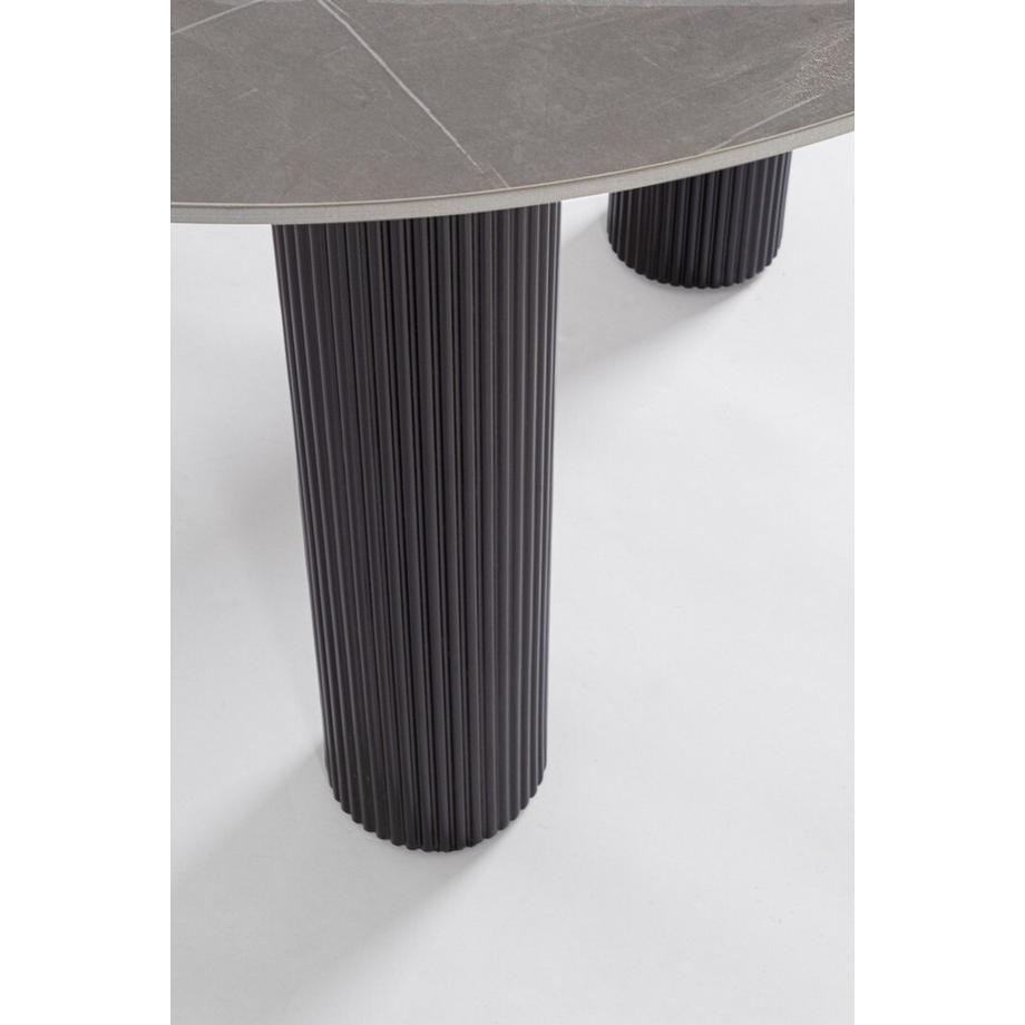 mutoni Table Bamira noire ronde 120  