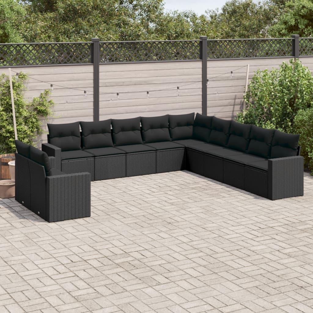 VidaXL set divano da giardino Polirattan  