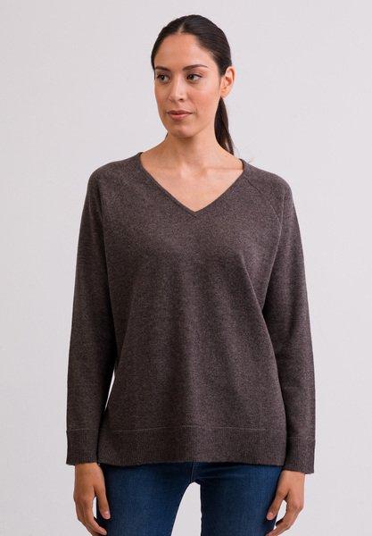 CASH-MERE.CH  Pullover mit Seitenschlitzen 