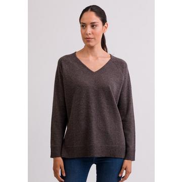 Pullover mit Seitenschlitzen