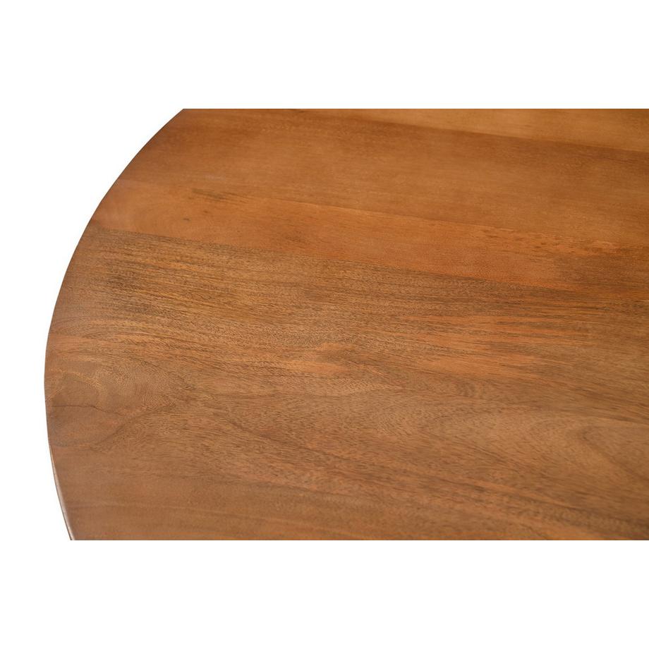 mutoni Table de salle à manger Luminia nature 130x130  