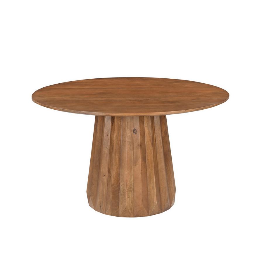 mutoni Table de salle à manger Luminia nature 130x130  