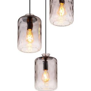 mutoni light Suspension Darina métal noir mat 3xE27  