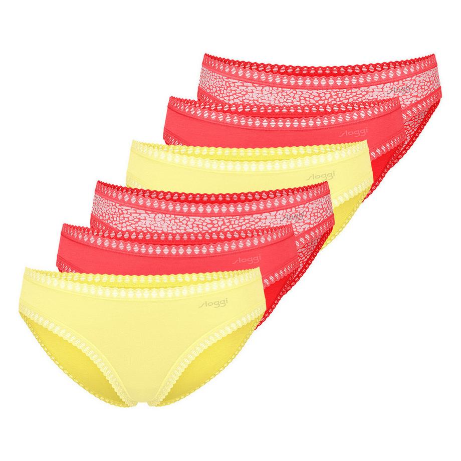 sloggi GO Crush Mini Slip 6er Pack  