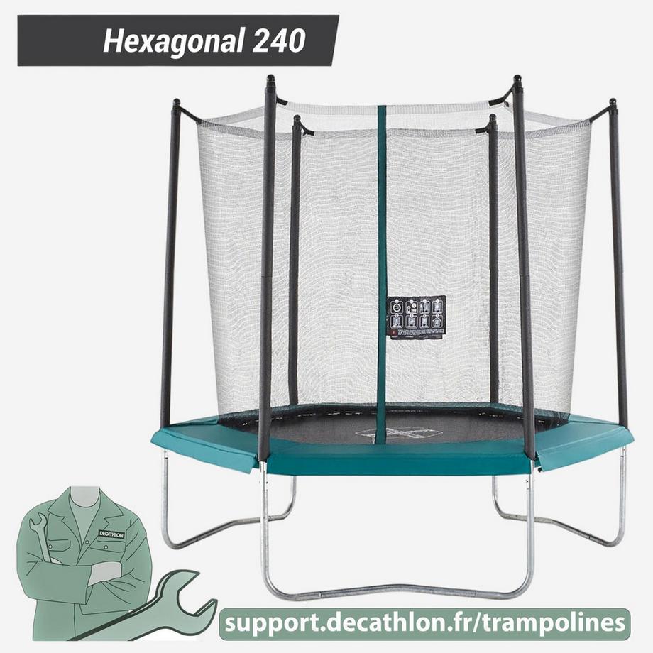 DOMYOS  Rembourrage en mousse pièce détachée trampoline hexagonal 