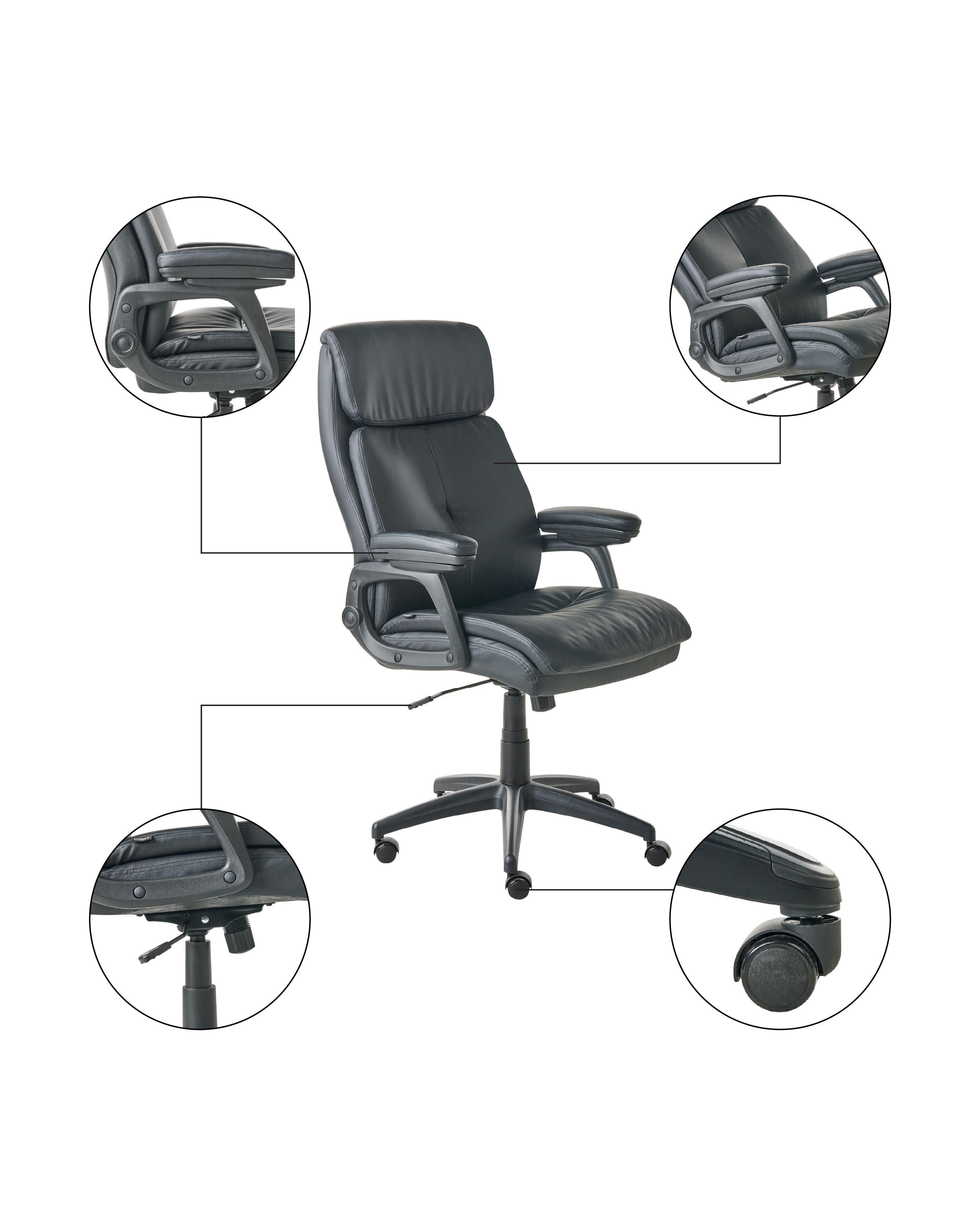 Beliani Poltrona da scrivania en Pelle sintetica Classico DIRECTOR  