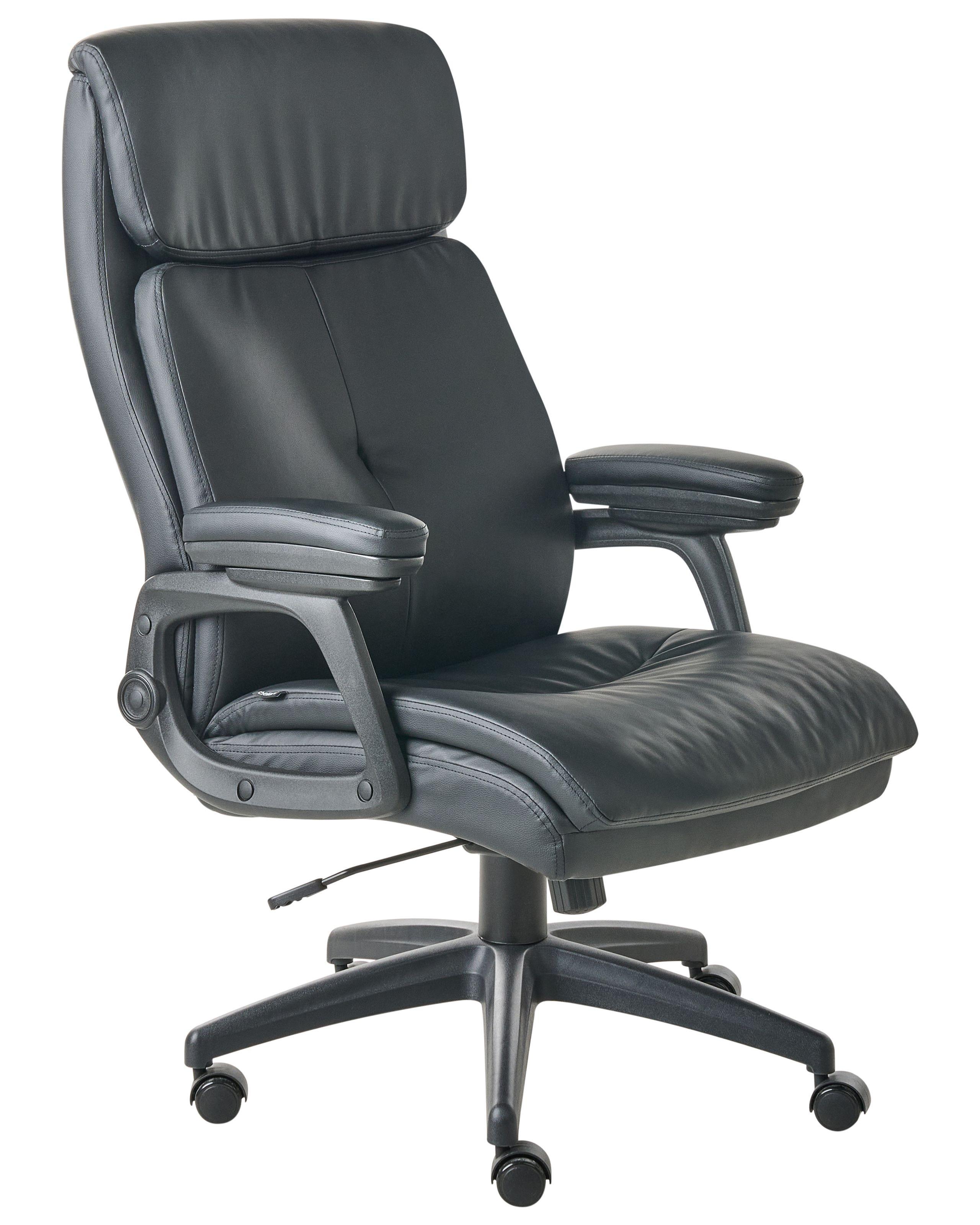 Beliani Poltrona da scrivania en Pelle sintetica Classico DIRECTOR  